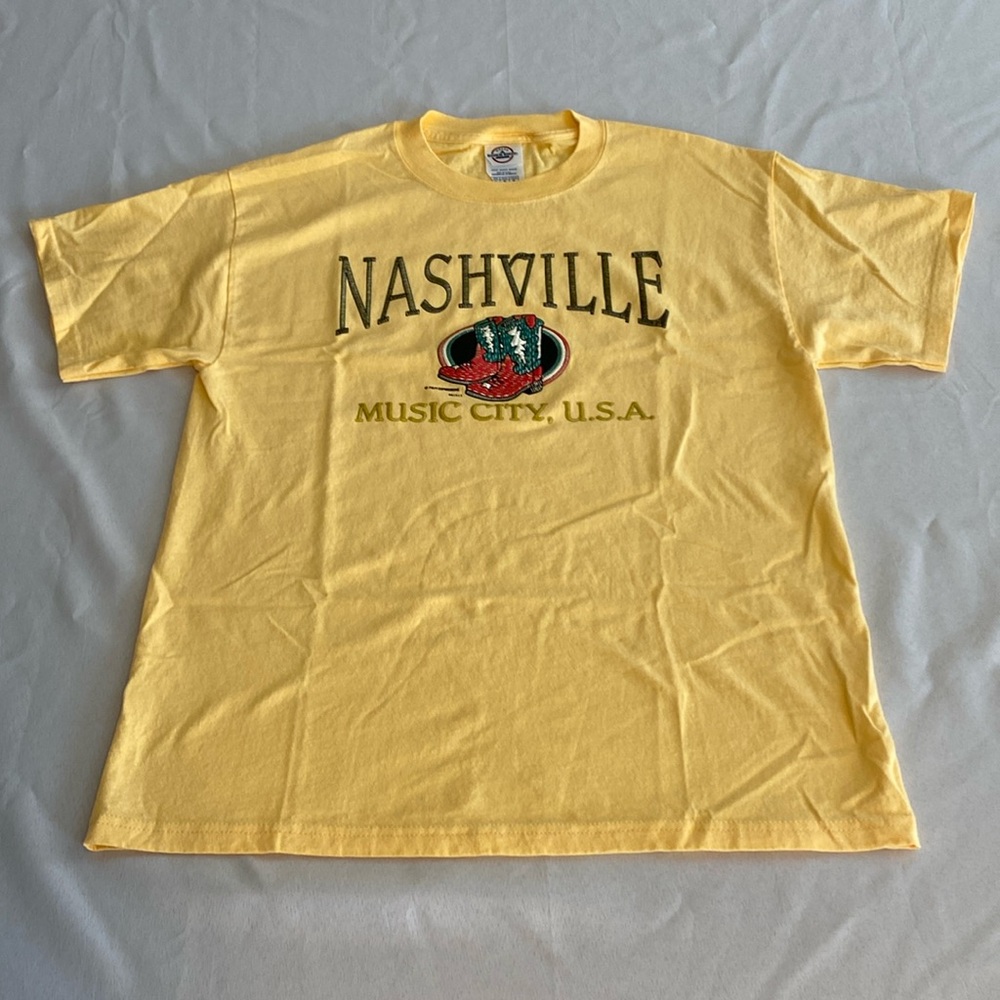 Y2K Nashville Puff Paint Graphic Shirt